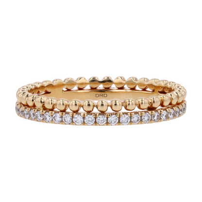 3/8 ctw 18K Yellow Gold Diamond Band Ring