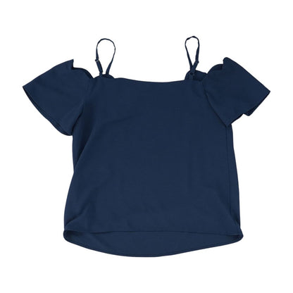 Navy Floral Blouse