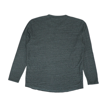 Gray Solid Henley T-Shirt