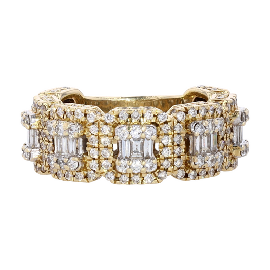 1 1/2 ctw 14K Yellow Gold Diamond Band