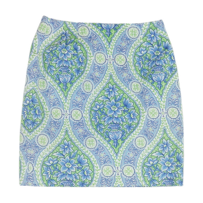 Blue Graphic Skirt Leggings