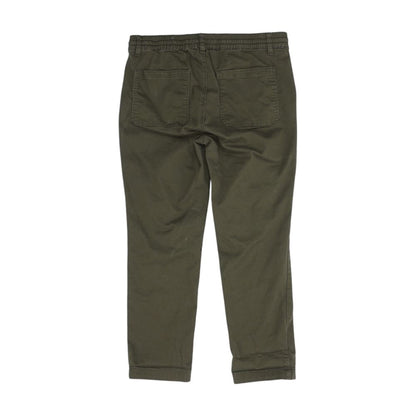 Brown Solid Casual Pants