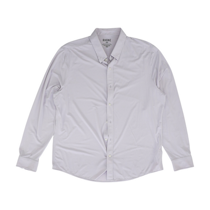 Purple Solid Long Sleeve Button Down