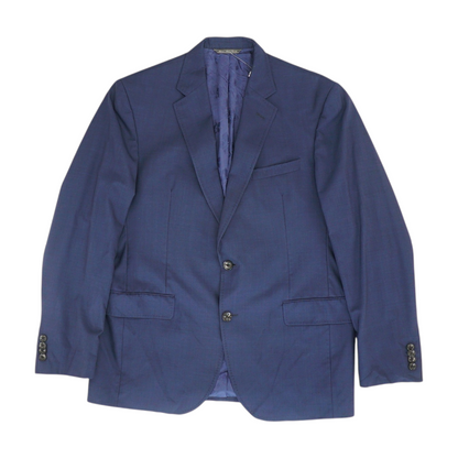 Navy Check Suit Jacket
