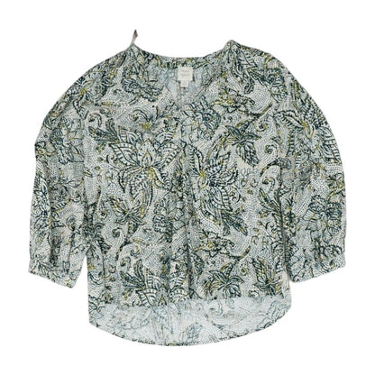 Green Misc. 3/4 Sleeve Blouse