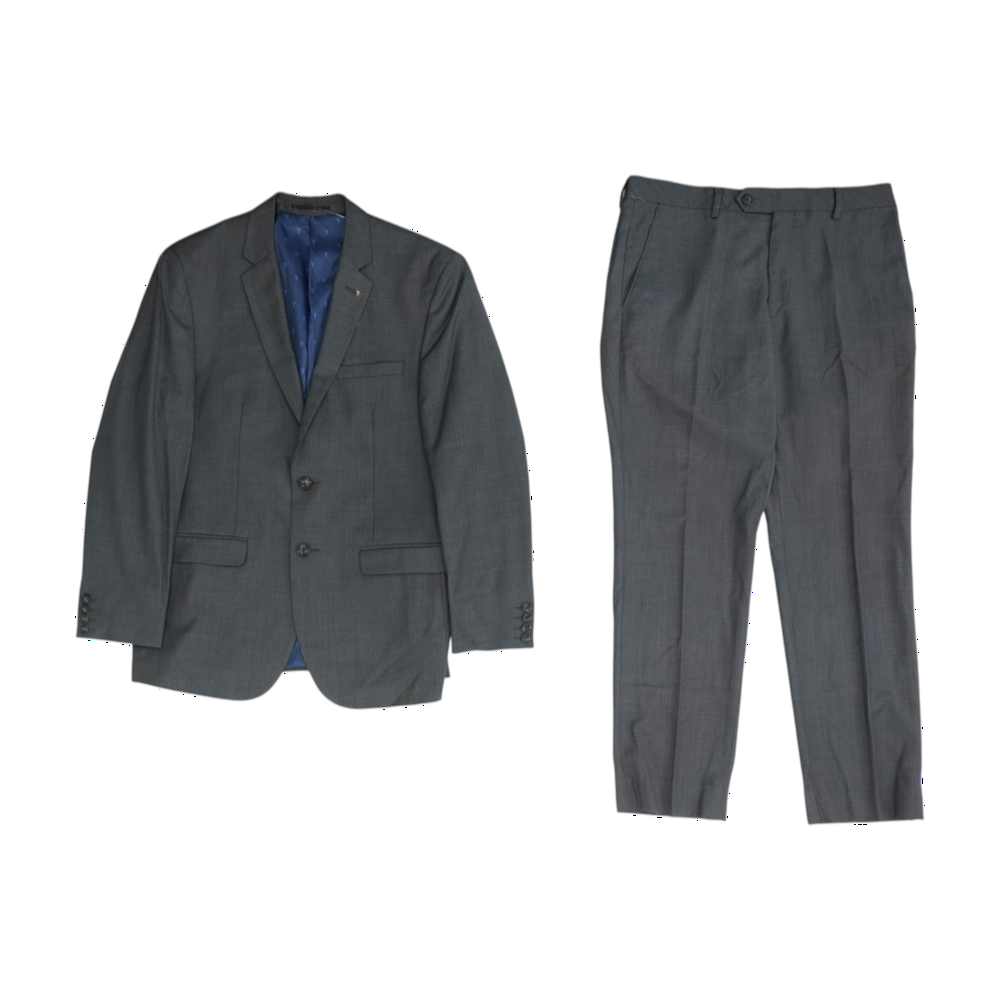 Gray Solid Suit