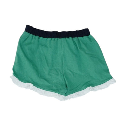 Green Solid Active Shorts