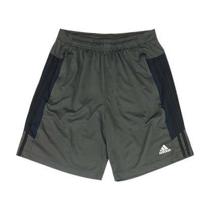 Gray Color Block Active Shorts