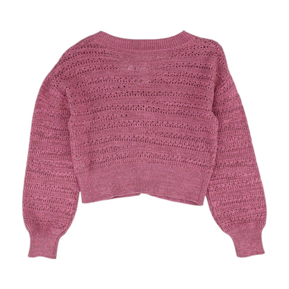 Pink Cardigan Sweater