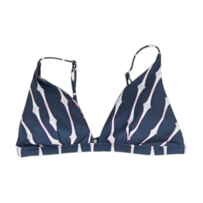 Navy Print Swim Top