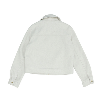 Beige Solid Jacket