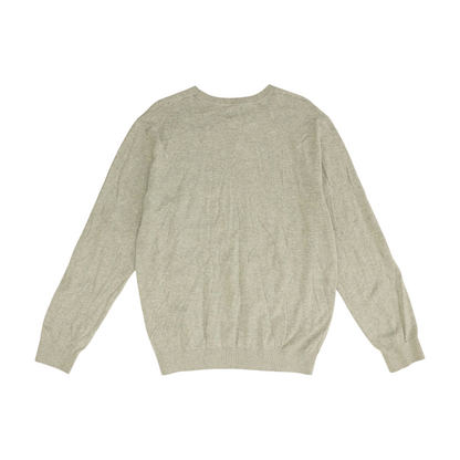 Gray Solid Pullover Sweater