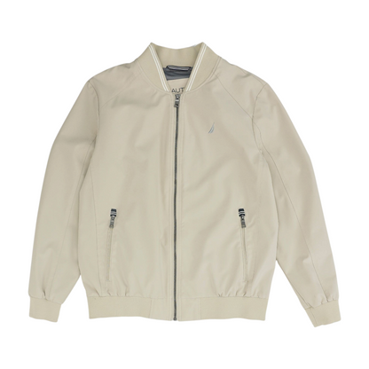 Beige Solid Jacket