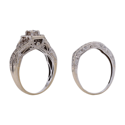 1/3 ctw 14K White Gold Diamond Engagement Ring