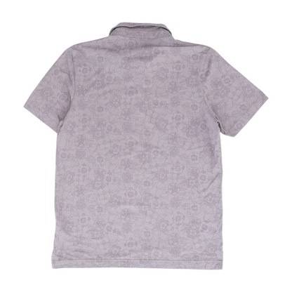 Purple Floral Short Sleeve Polo