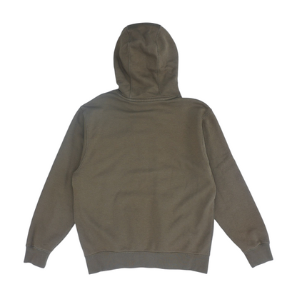 Brown Solid Hoodie Pullover