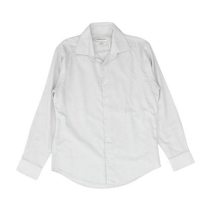 White Check Long Sleeve Button Down