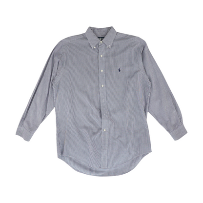 Purple Check Long Sleeve Button Down