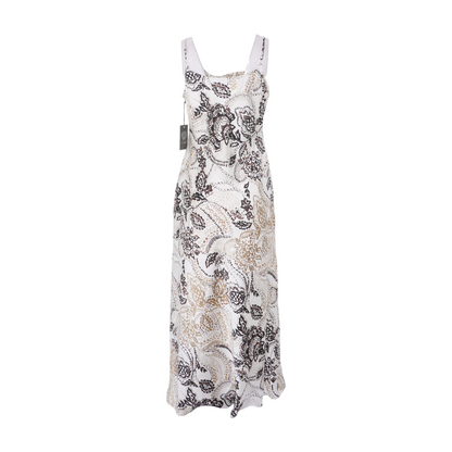 Cream Floral Maxi Dress