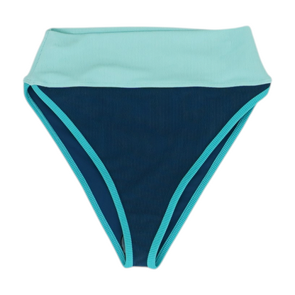 Blue Color Block Swim Bottom