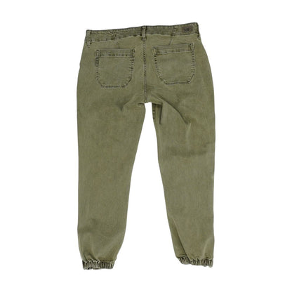 Green Mid Rise Maternity Jeans