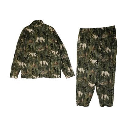 Green Graphic Pajama Set
