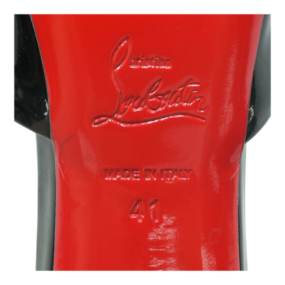 Patent Leather Mule Sandals