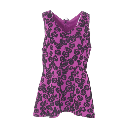 Purple Floral Mini Dress