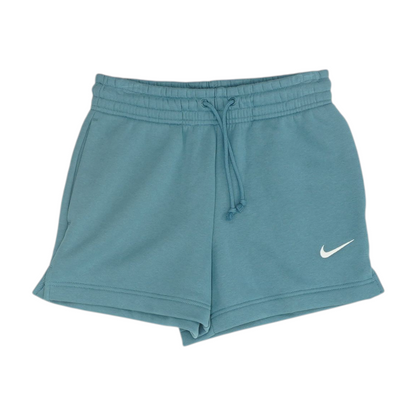 Blue Solid Knit Shorts