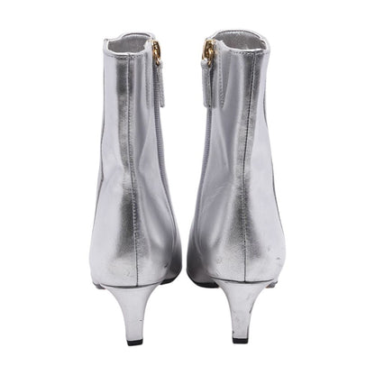 Silver Ankle Boots