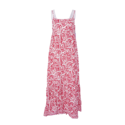 Pink Paisley Maxi Dress