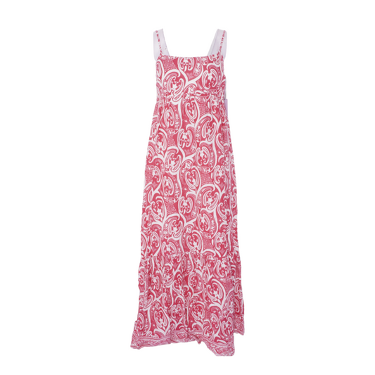 Pink Paisley Maxi Dress