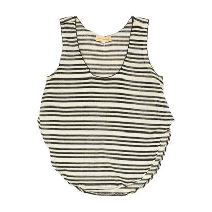 Black Striped Knit Top