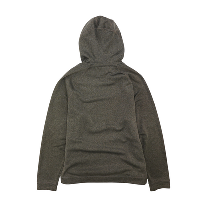 Gray Solid Hoodie Pullover