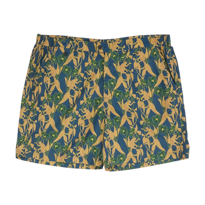 Navy Print Swim Bottom