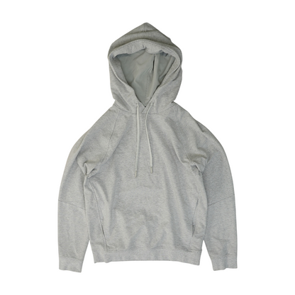 Gray Solid Hoodie Pullover