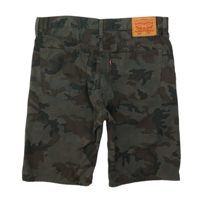 Gray Camo Chino Shorts