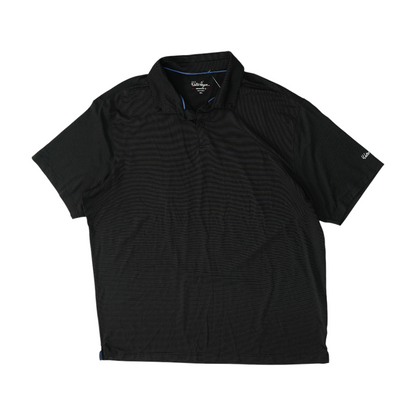 Black Striped Short Sleeve Polo