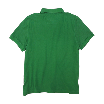 Green Solid Short Sleeve Polo