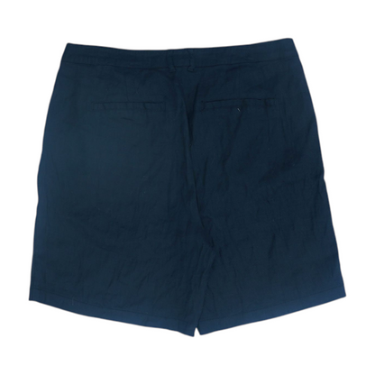 Black Solid Chino Shorts