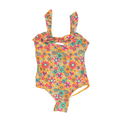 Orange Floral One-Piece
