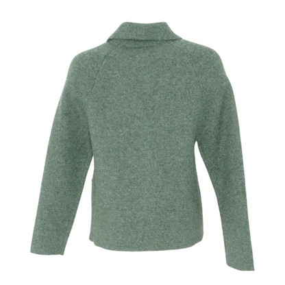 Green Cardigan Sweater