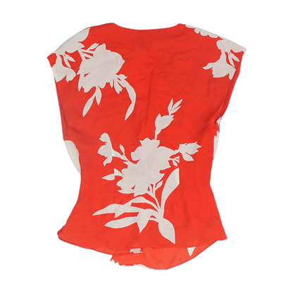 Red Print Blouse