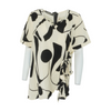 Beige Abstract Mini Dress