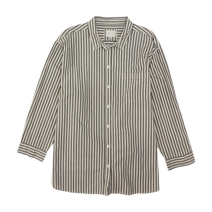 Gray Striped Button Down
