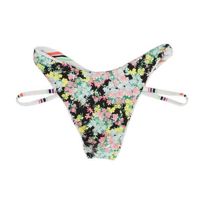 White Striped Swim Bottom