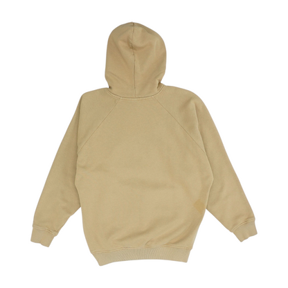 Tan Solid Hoodie Pullover