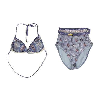 Blue Paisley Two-Piece