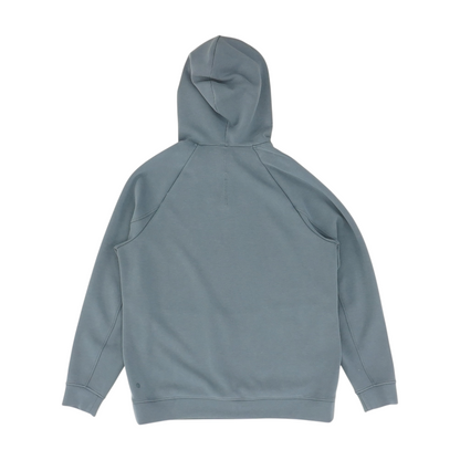 Blue Solid Hoodie Pullover