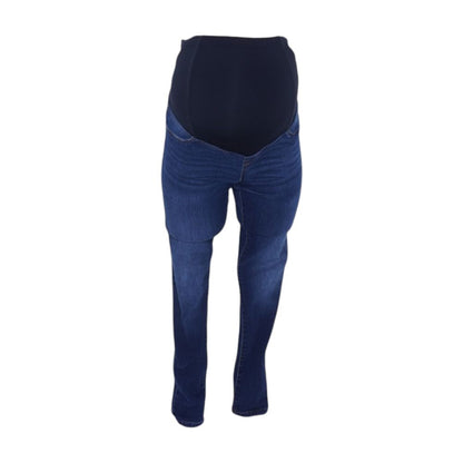 Blue Maternity High Rise Skinny Leg Jeans